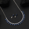 Blue Color Stone Necklace Set (STN208BLU)