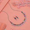 Multi Color Stone Necklace Set (STN209MLT)