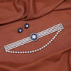 Blue Color Choker Stone Necklace Set (STN214BLU)