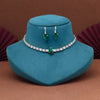 Green Color Stone Necklace Set (STN216GRN)