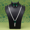 Green Color Stone Necklace Set (STN217GRN)