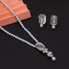 White Color Stone Necklace Set (STN217WHT)