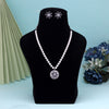 Light Purple Color Stone Necklace Set (STN222LPRP)