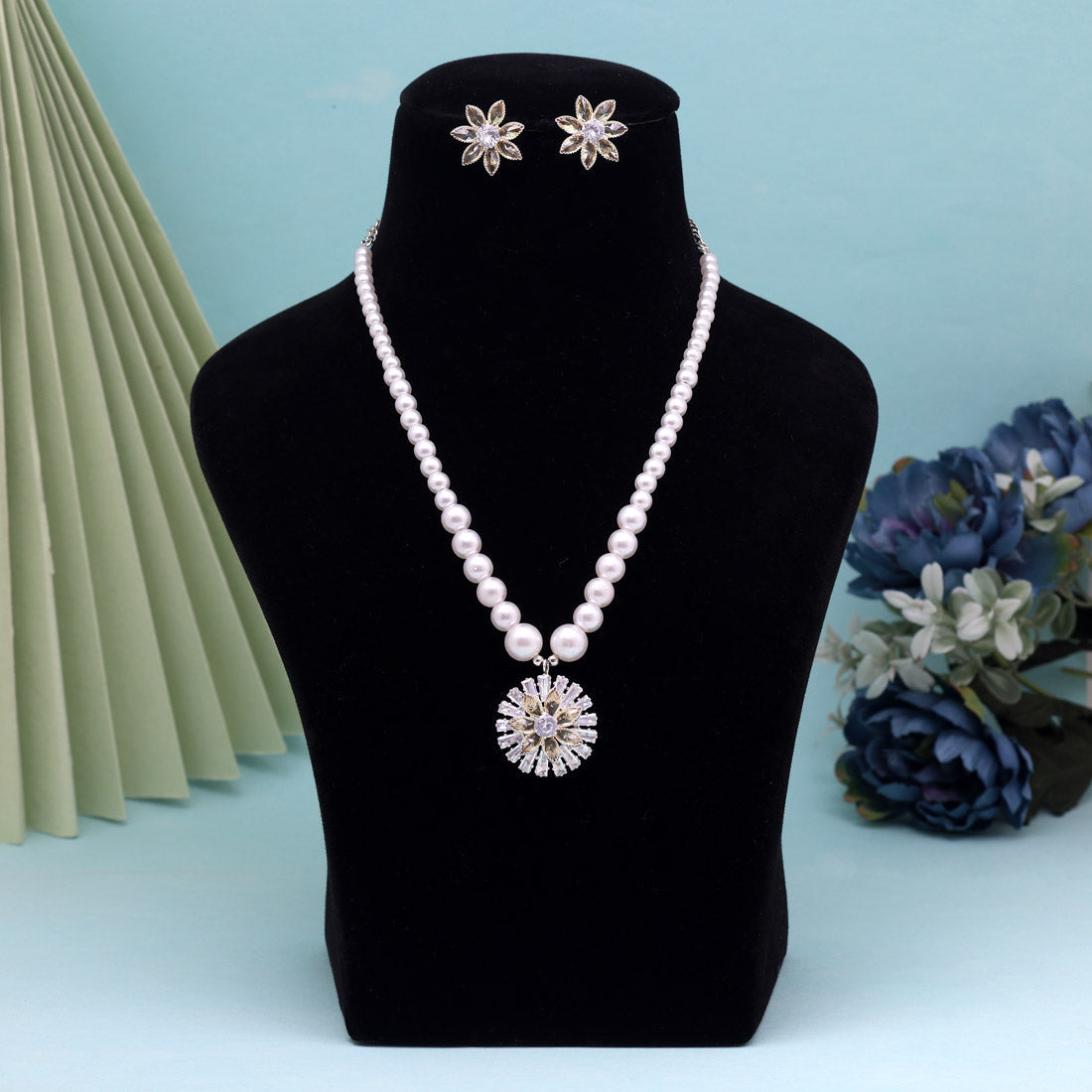 Yellow Color Stone Necklace Set (STN222YLW)