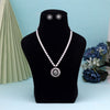 Black Color Stone Necklace Set (STN223BLK)