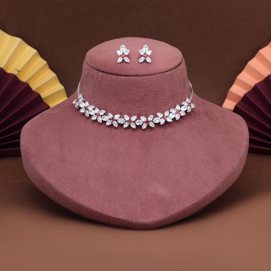 Rani Color Stone Necklace Set (STN229RNI)