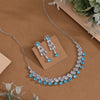 Firozi Color Stone Necklace Set (STN236FRZ)