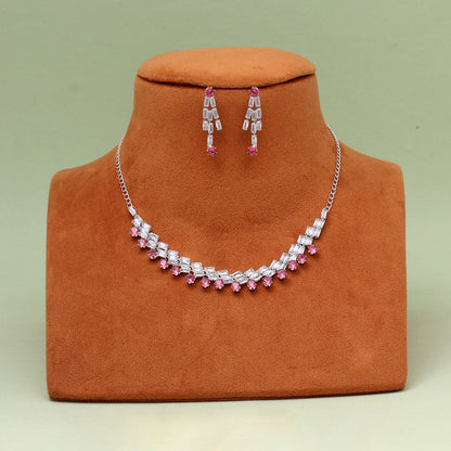 Rani Color Stone Necklace Set (STN236RNI)