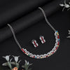 Multi Color Stone Necklace Set (STN237MLT)