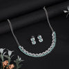 Pista Green Color Stone Necklace Set (STN237PGRN)