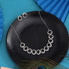 Black Color Stone Necklace Set (STN242BLK)