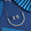 Firozi Color Stone Necklace Set