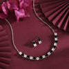 Black Color Stone Necklace Set