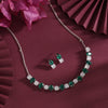 Green Color Stone Necklace Set