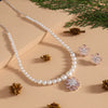 Light Pink Color Stone Necklace Set