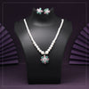 Pink & Pista Green Color Stone Necklace Set