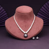 Purple Color Stone Necklace Set