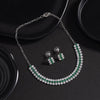 Green Color Stone Necklace Set