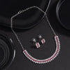 Maroon Color Stone Necklace Set