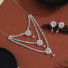 Pink Color Stone Necklace Set