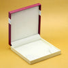 Maroon Color Cardboard & Paper Work Necklace Storage Box (STNK112MRN)