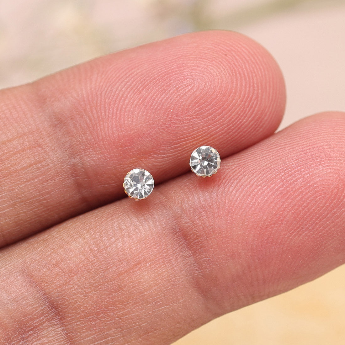 White Color Stud Earrings Combo Of 48 Pairs (STUD215CMB)