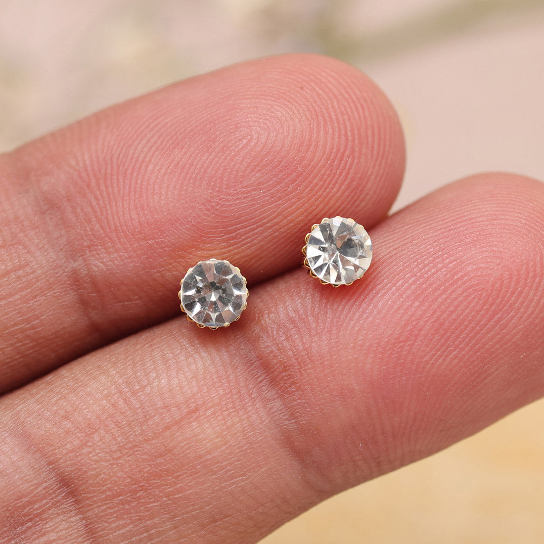 White Color Stud Earrings Combo Of 48 Pairs (STUD216CMB)