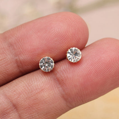 White Color Stud Earrings Combo Of 48 Pairs (STUD216CMB)