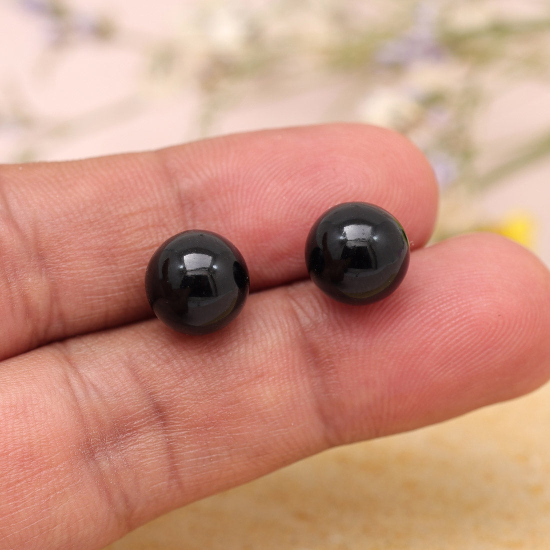 Black & White Color Stud Earrings Combo Of 12 Pairs (STUD220CMB)