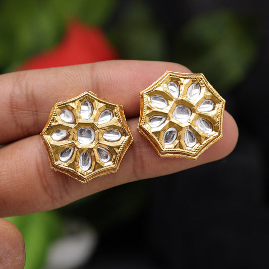 White Color Stud Earrings (STUD221WHT)
