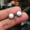 White Color Oxidised Stud Earrings Combo Of 12 Pairs (STUD224CMB)