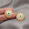 Green Color Stud Earrings (STUD227GRN)