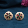 Rani & Green Color Stud Earrings (STUD228RNIGRN)