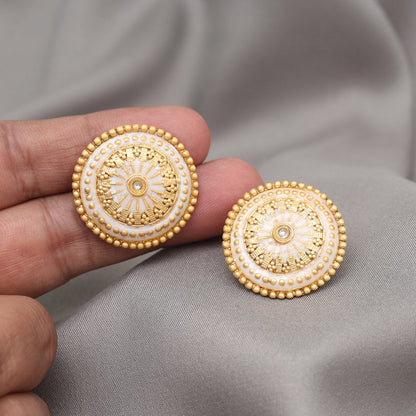Gold Color Stud Earrings (STUD229GLD)