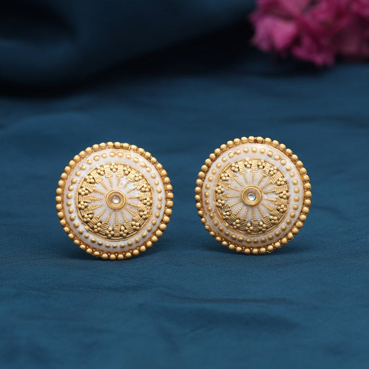 Gold Color Stud Earrings (STUD229GLD)