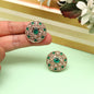 Rose Pink Color Tops Stud Earrings