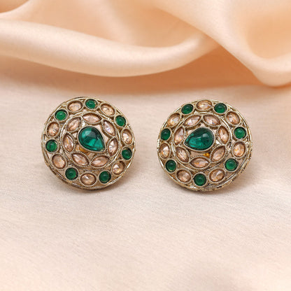 Rose Pink Color Tops Stud Earrings