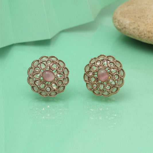 Vibrant Multi Color Tops Stud Earrings