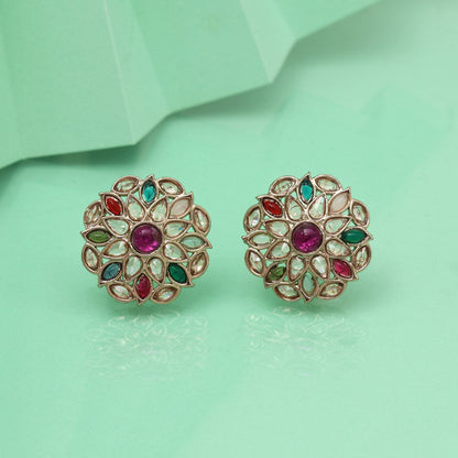 Fun Multi Color Tops Stud Earrings