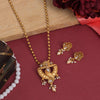 Assorted Color 6 Pieces Of Matte Gold Necklace Pendant Set (TPLN103CMB)