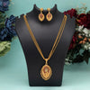 Assorted Color 6 Pieces Of Rajwadi Matte Gold Necklace Pendant Set (TPLN112CMB)