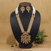 Gold Color Lord Krishna Long Temple Necklace Set (TPLN608GLD)