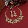 Rani & Green Color Matte Gold Necklace Set (TPLN636RNIGRN)