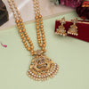 Gold Color Rajwadi Matte Gold Necklace Set (TPLN641GLD)