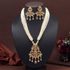 Rani & Green Color Lord Krishna Rajwadi Temple Necklace Set (TPLN651RNIGRN)