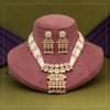 Gold Color Matte Gold Rajwadi Temple Necklace Set