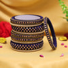 Blue Color 3 Set Of Thread Work Bangles Combo Size: 2.4, 2.6, 2.8 (TRB108CMB)