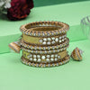 Cream Color Thread Bangle Set: 2.4 (TRB170CRM-2.4)