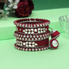 Maroon Color Thread Bangle Set: 2.6 (TRB170MRN-2.6)