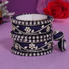 Blue Color Thread Bangle Set: 2.6 (TRB171BLU-2.6)